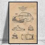 Tableau Voiture Porsche Vintage | automobile-passion