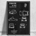 Tableau Voiture Porsche 1964  | automobile-passion