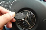 Sticker Mercedes Fribre de carbone pour Volant | automobile-passion