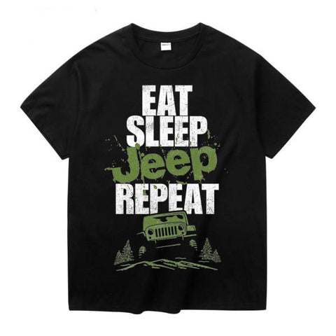 T-shirt Jeep Eat Sleep Repeat | automobile-passion