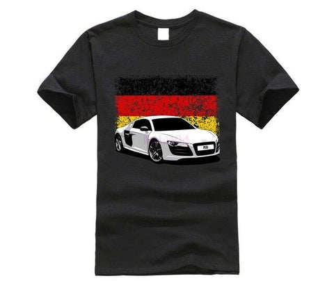 T-shirt Audi R8 Drapeau Allemand | automobile-passion