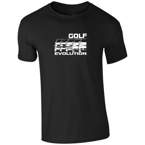 T-shirt VW L'Evolution de la Golf | automobile-passion