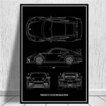 Tableau Voiture  GT3RS 2018 | automobile-passion