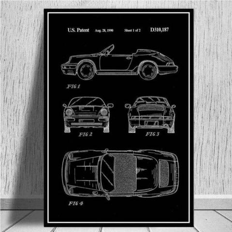 Tableau Voiture 911 Speedster Rétro | automobile-passion